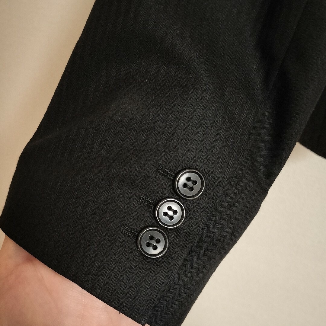 THE SUIT COMPANY スーツ　ストライプ　黒 レディースのフォーマル/ドレス(スーツ)の商品写真
