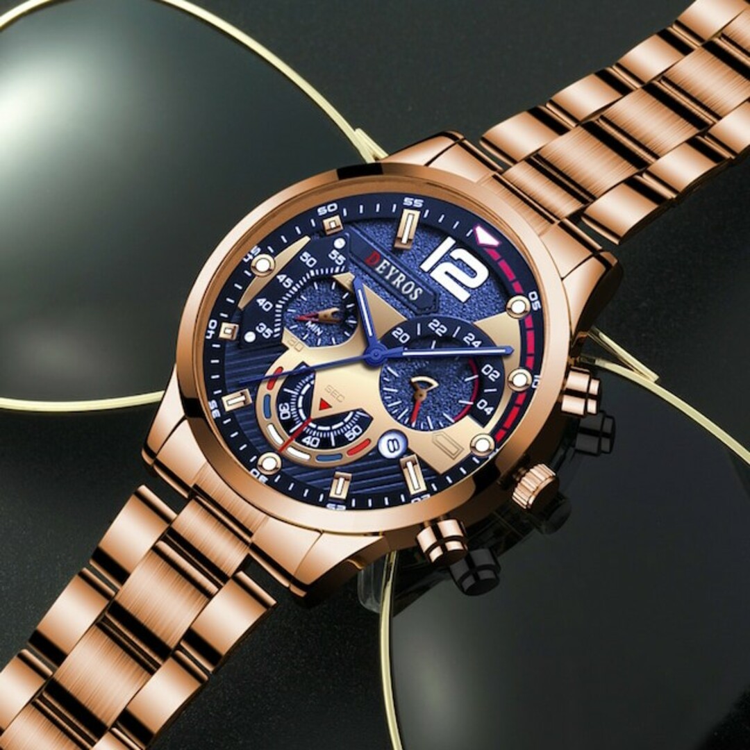 新品 DEYROS 腕時計ステンレス ピンクゴールド その他のその他(その他)の商品写真