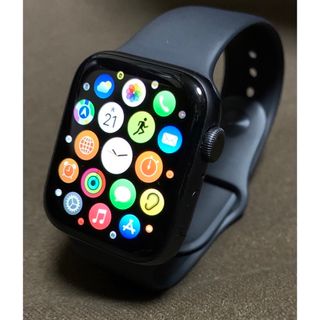 アップルウォッチ(Apple Watch)のApple Watch 5 Wifi 44mm スペースグレイ　中古(腕時計(デジタル))