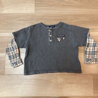 バーバリー(BURBERRY)のバーバリー BURBERRY ロゴ刺繍 Tシャツ 長袖 ロンT(Tシャツ/カットソー)