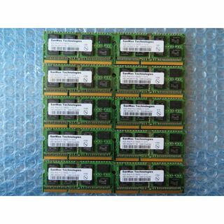 10枚組 ノートPC用メモリ SanMax PC3L-12800S 4GBスマホ/家電/カメラ