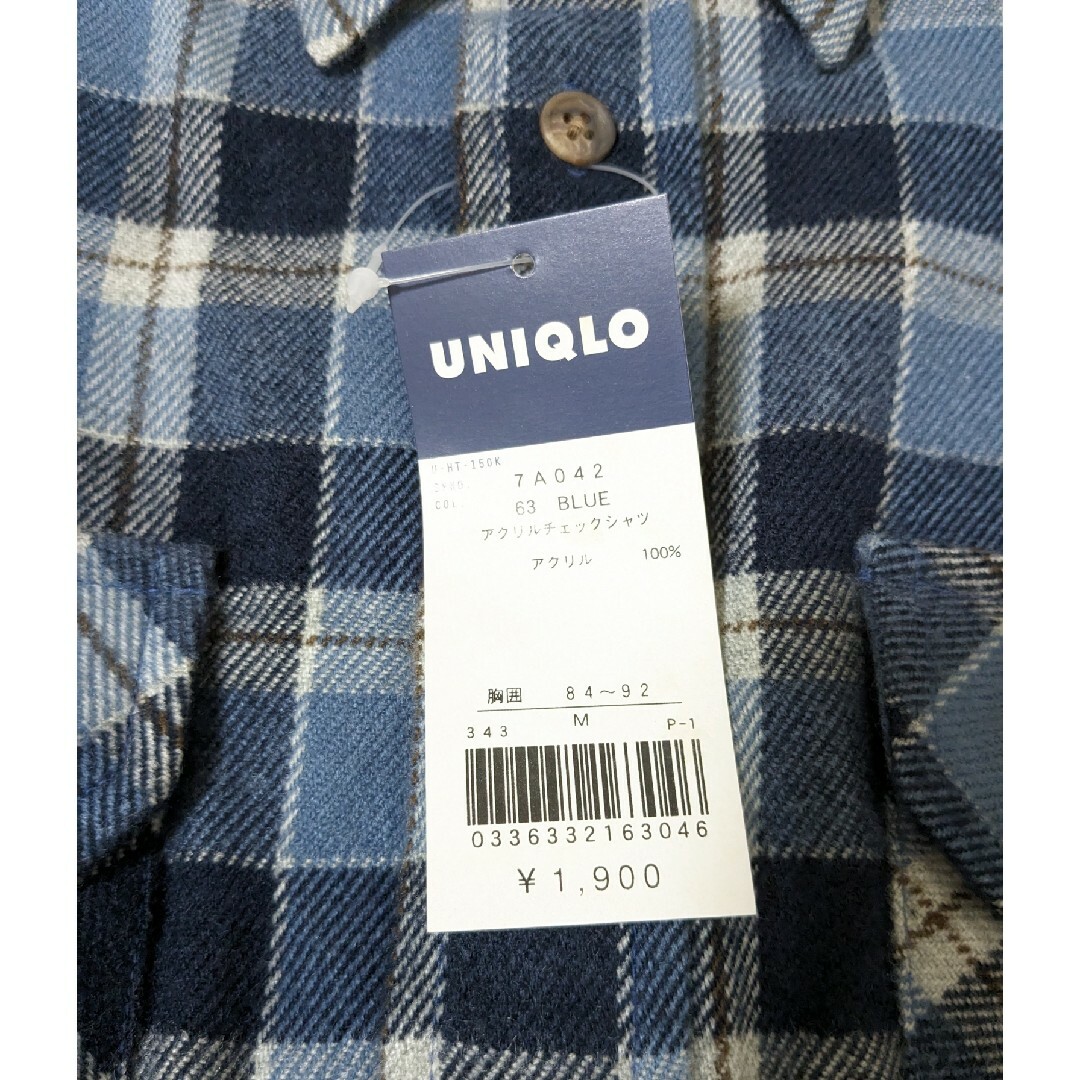 UNIQLO(ユニクロ)のUNIQLO　ユニクロ　オールド　old チェック　ネルシャツ　オンブレ　未使用 メンズのトップス(シャツ)の商品写真
