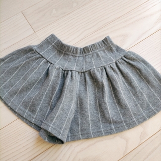 ニシマツヤ(西松屋)のストライプ柄 キュロットスカート パンツ 90 女の子(スカート)