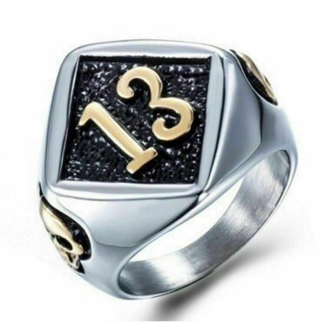 【R009】リング　メンズ　指輪　ゴールド　合金　アクセサリー　20号 メンズのアクセサリー(リング(指輪))の商品写真