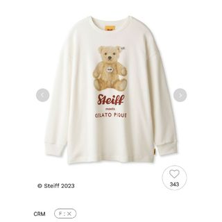 ジェラートピケ(gelato pique)のジェラートピケ　【Steiff】ワンポイントロングTシャツ(ルームウェア)