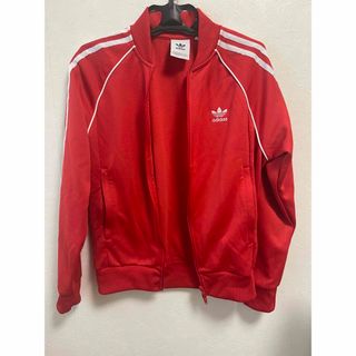 アディダス(adidas)のadidas トラックジャージ　レッド(ジャージ)