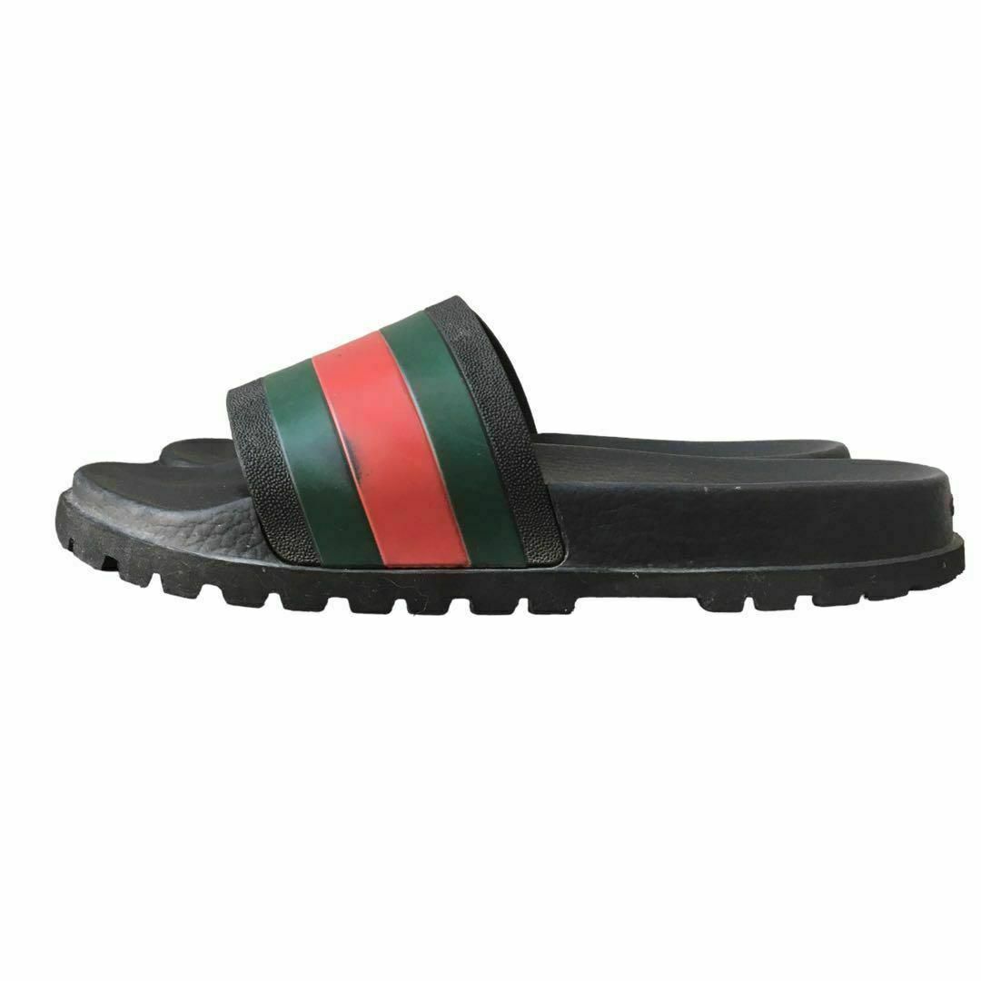 GUCCI WEBLINE RUBBER SLIDE サンダル シェリーライン