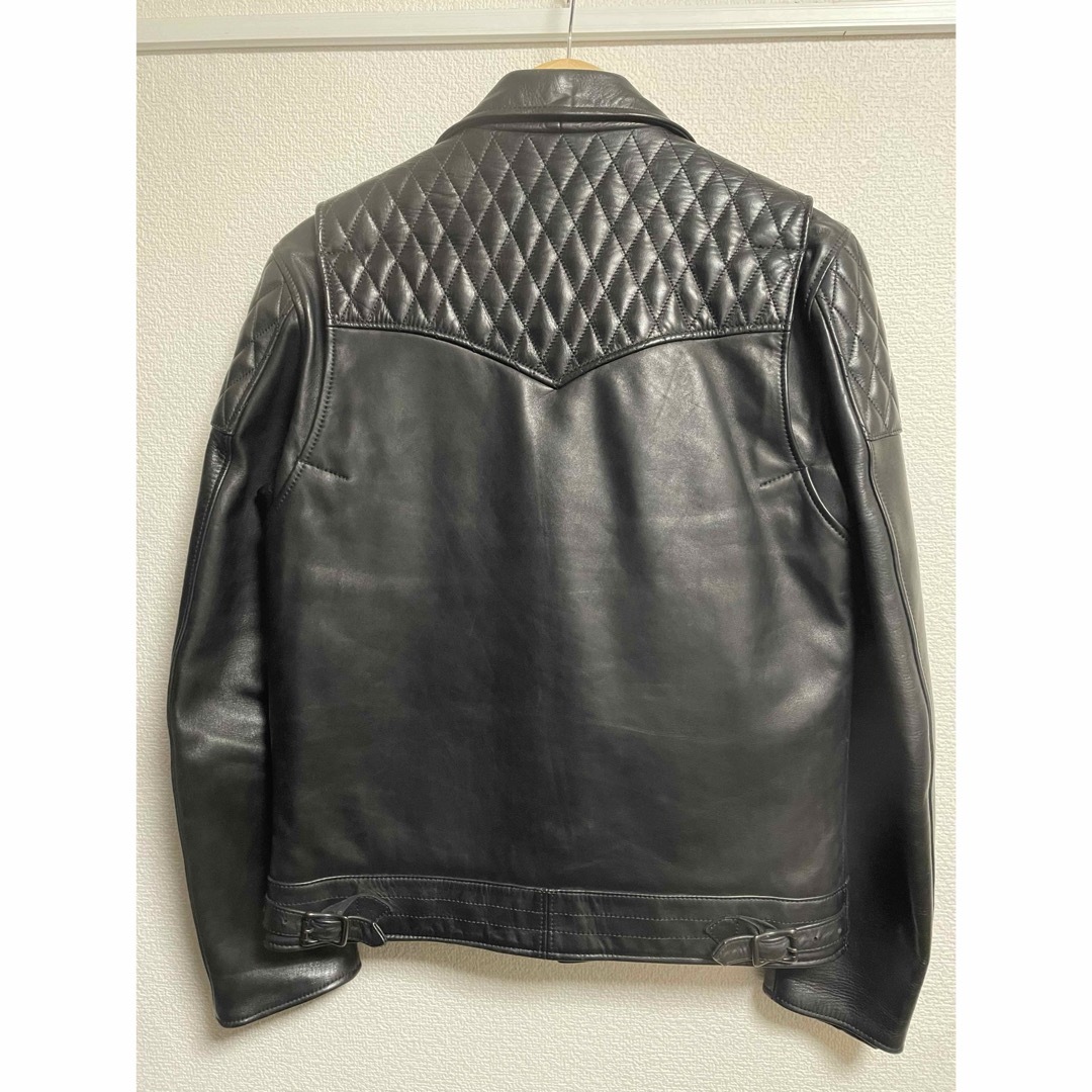 RUDE GALLERY(ルードギャラリー)のRUDEGALLERY BLACK REBEL OUTSIDERS JACKET メンズのジャケット/アウター(ライダースジャケット)の商品写真