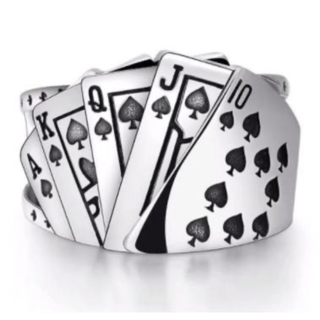 ポーカーリング S990 刻印有り 18～22号 スペード (リング(指輪))
