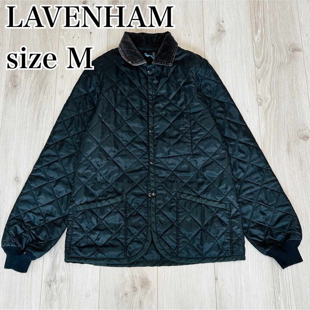 LAVENHAM(ラベンハム)の【美品】ラベンハム　キルティングジャケット　ブラック　イギリス製　レディース　M レディースのジャケット/アウター(ブルゾン)の商品写真