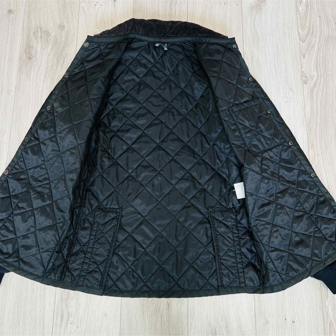LAVENHAM(ラベンハム)の【美品】ラベンハム　キルティングジャケット　ブラック　イギリス製　レディース　M レディースのジャケット/アウター(ブルゾン)の商品写真