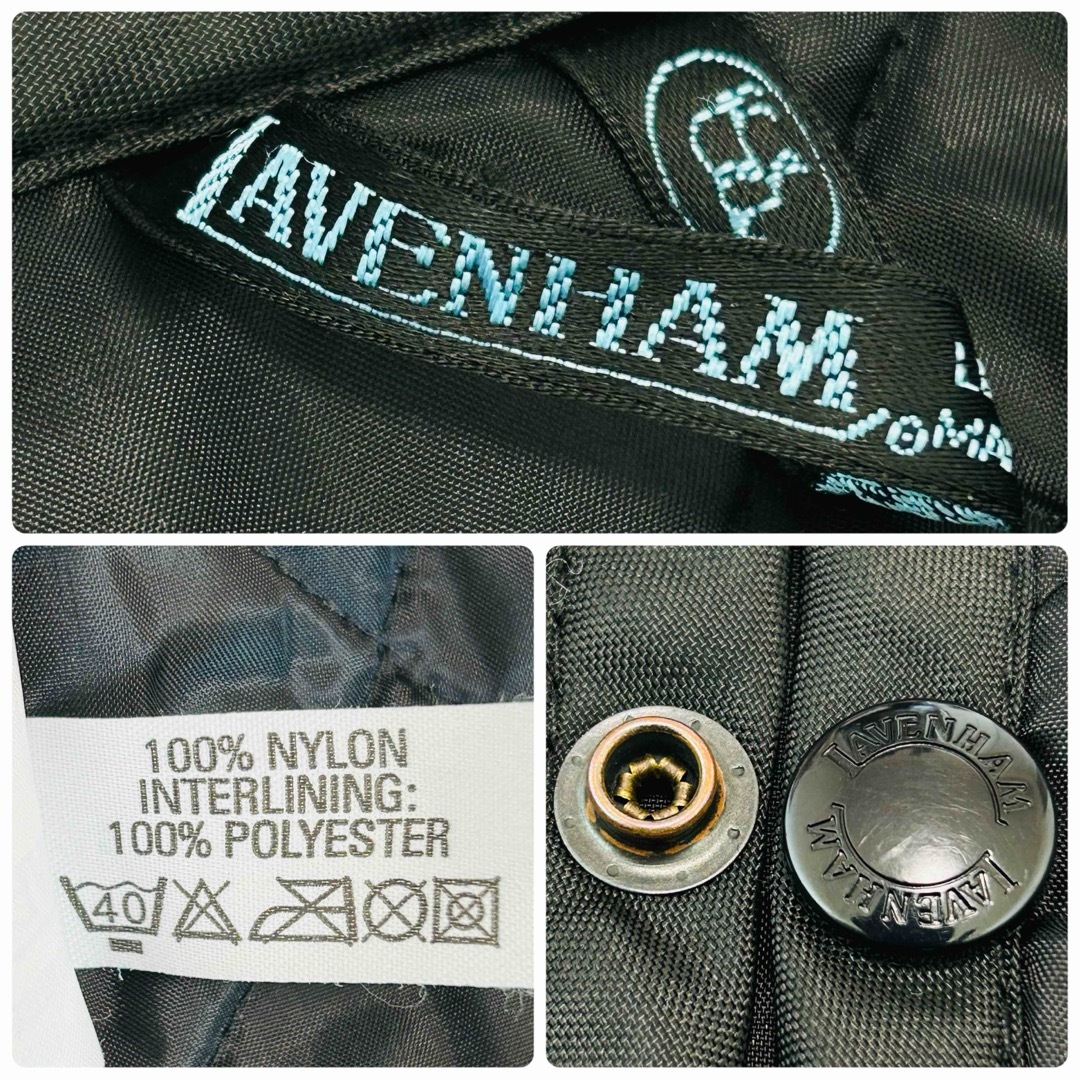 LAVENHAM(ラベンハム)の【美品】ラベンハム　キルティングジャケット　ブラック　イギリス製　レディース　M レディースのジャケット/アウター(ブルゾン)の商品写真