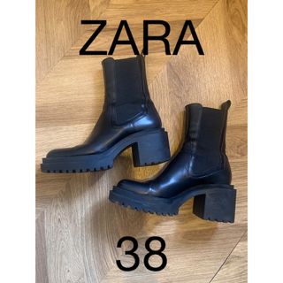 ザラ(ZARA)のZARAサイドゴアブーツ38サイズ(ブーツ)