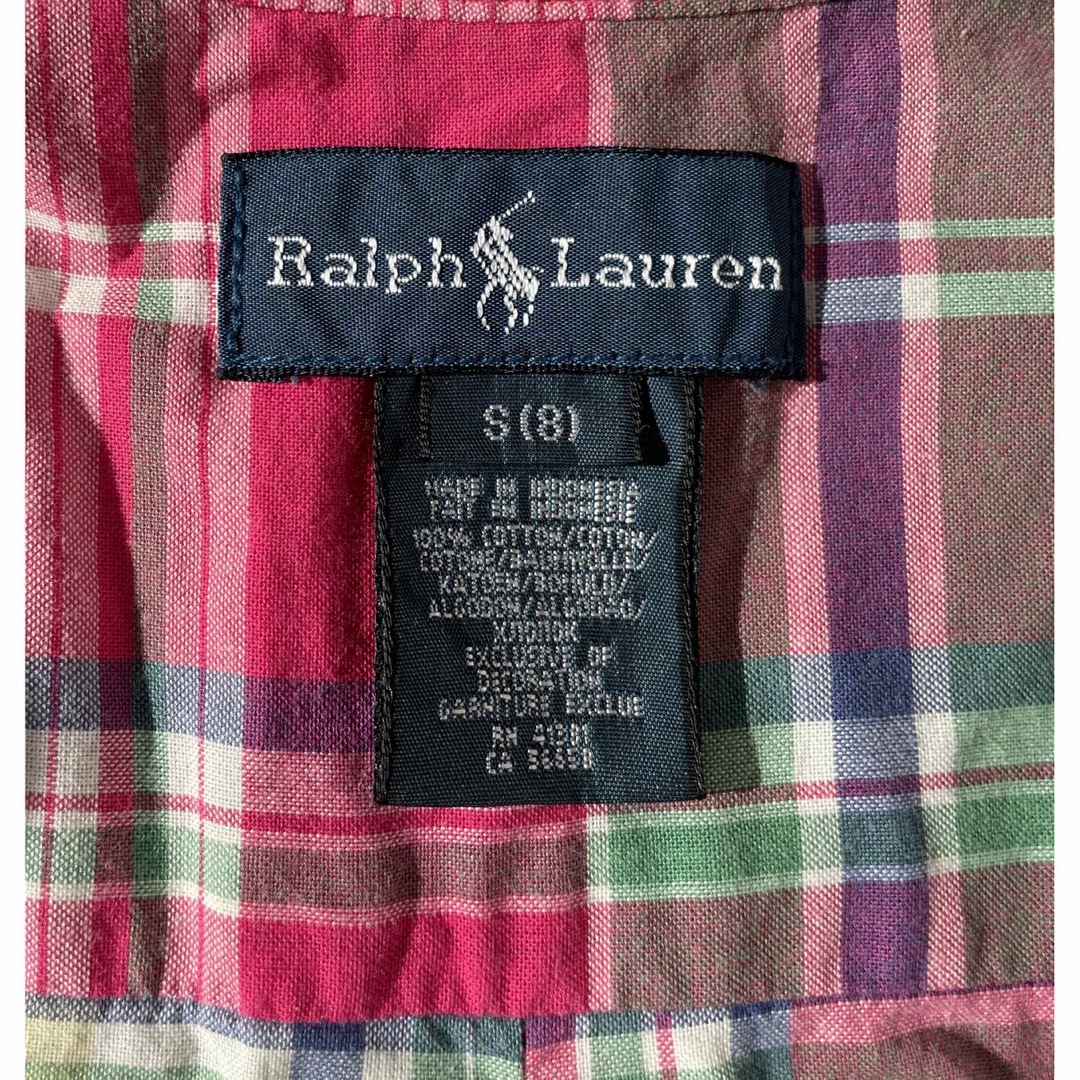 Ralph Lauren(ラルフローレン)のラルフローレン　チェック柄シャツ　ボーイズＳ キッズ/ベビー/マタニティのキッズ服男の子用(90cm~)(ブラウス)の商品写真