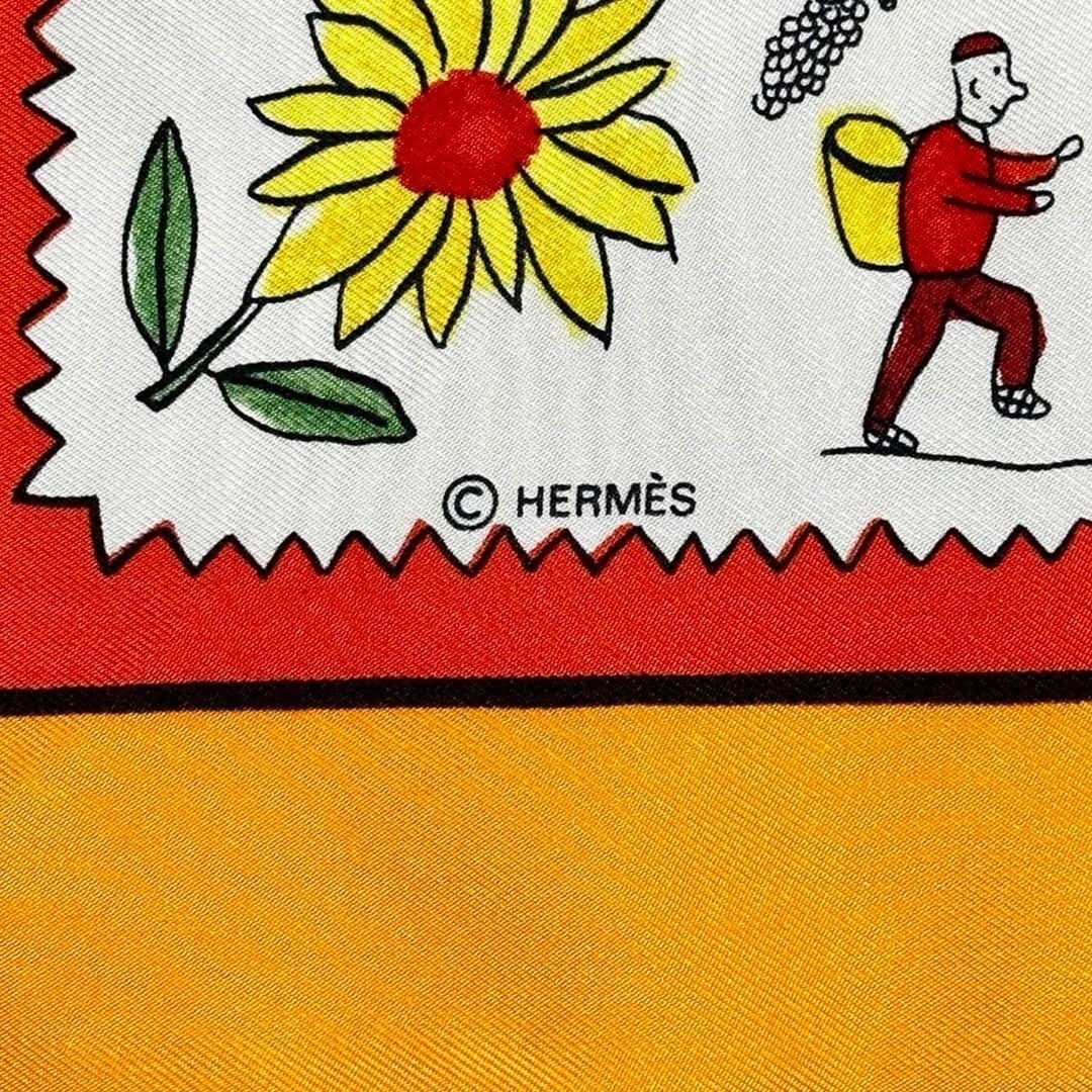 Hermes(エルメス)の希少 美品 一点限り エルメス スカーフ カレ 90  故郷に帰る 限定カラー レディースのファッション小物(バンダナ/スカーフ)の商品写真