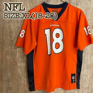 NFL デンバー・ブロンコス　ゲームシャツ　オレンジ　XL(18-20)(Tシャツ/カットソー)