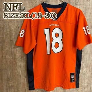 NFL デンバー・ブロンコス　ゲームシャツ　オレンジ　XL(18-20)(Tシャツ/カットソー)