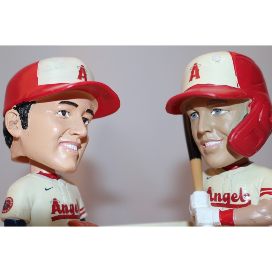 大谷翔平選手 マイクトラウト選手　bobblehead ボブルヘッド 人形野球