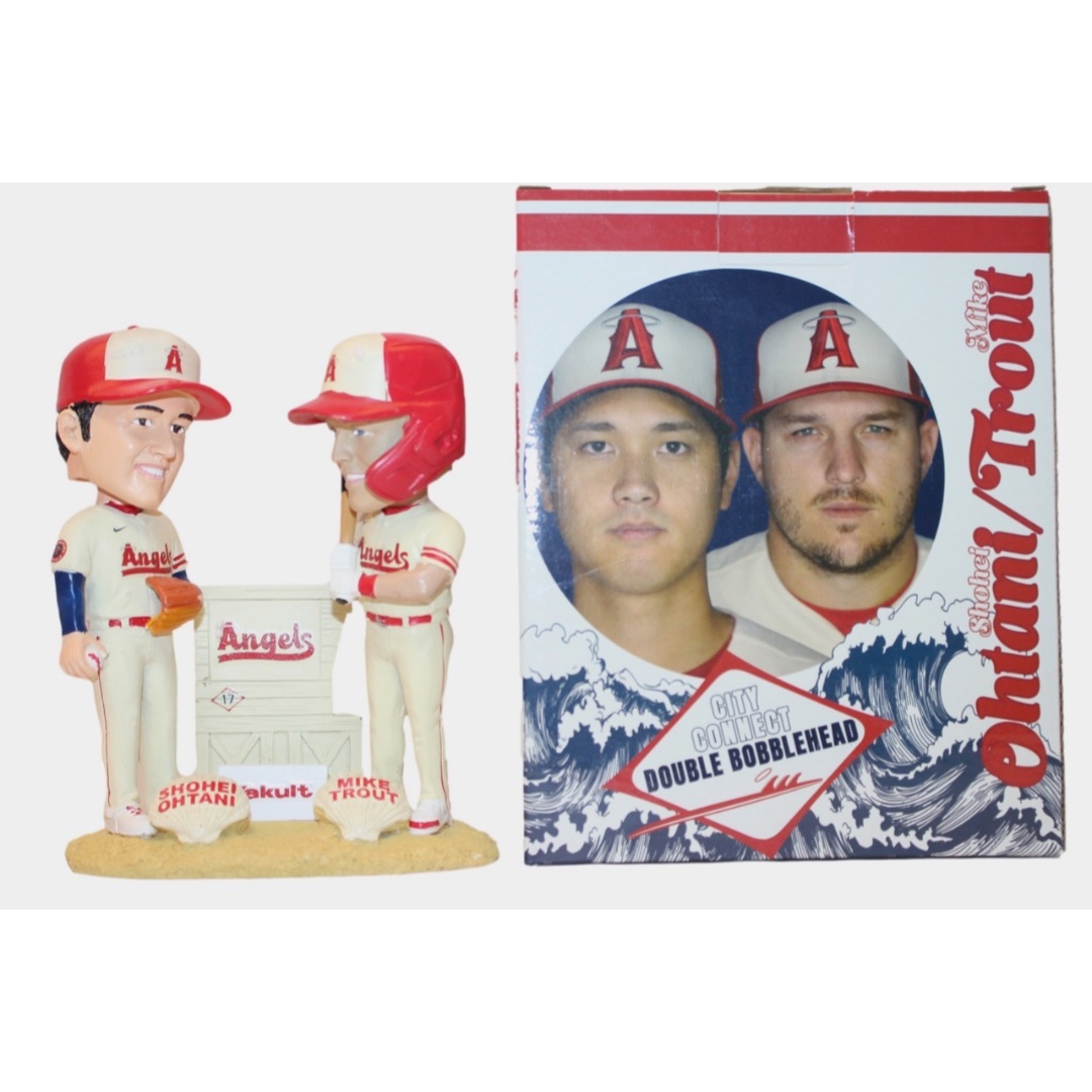 大谷翔平選手 マイクトラウト選手　bobblehead ボブルヘッド 人形野球