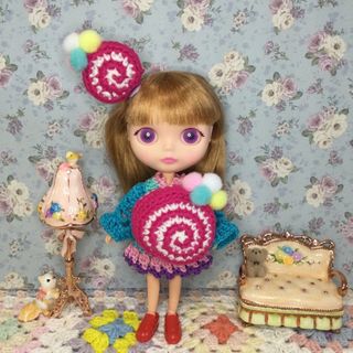 ロールケーキになりたいの❣️ ポップマートブライス用ワンピースあり(その他)