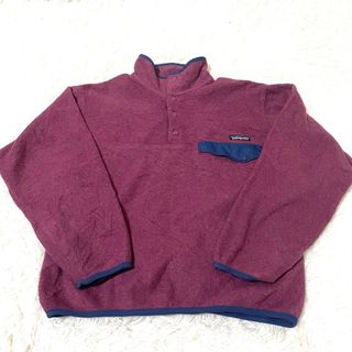 パタゴニア(patagonia)のパタゴニア シンチラ フリース スナップT ボタン プルオーバー　ボア　古着(ブルゾン)