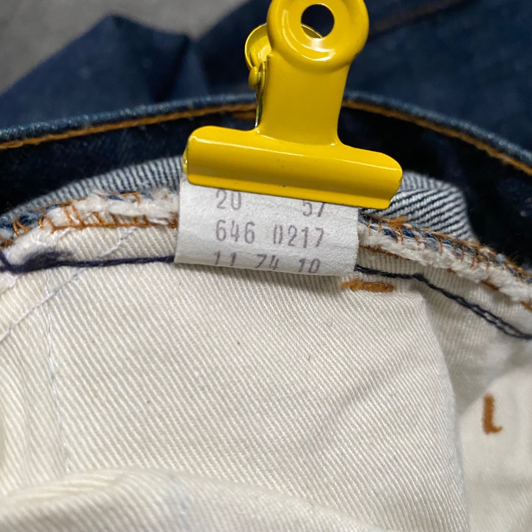 Levi's - 70s リーバイス646 ベルボトム 32w相当 真っ紺濃紺の Levi's - 70s リーバイス646 ベルボトム 32w相当 真っ紺濃紺の