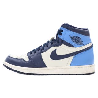 ナイキ(NIKE)のNIKE ナイキ AIR JORDAN1 RETRO HIGH OG OBSIDIAN UNIVERSITY BLUE エアジョーダン1 レトロ ハイカットスニーカー シューズ オブシディアン ブルー US10/28cm 555088-140(スニーカー)