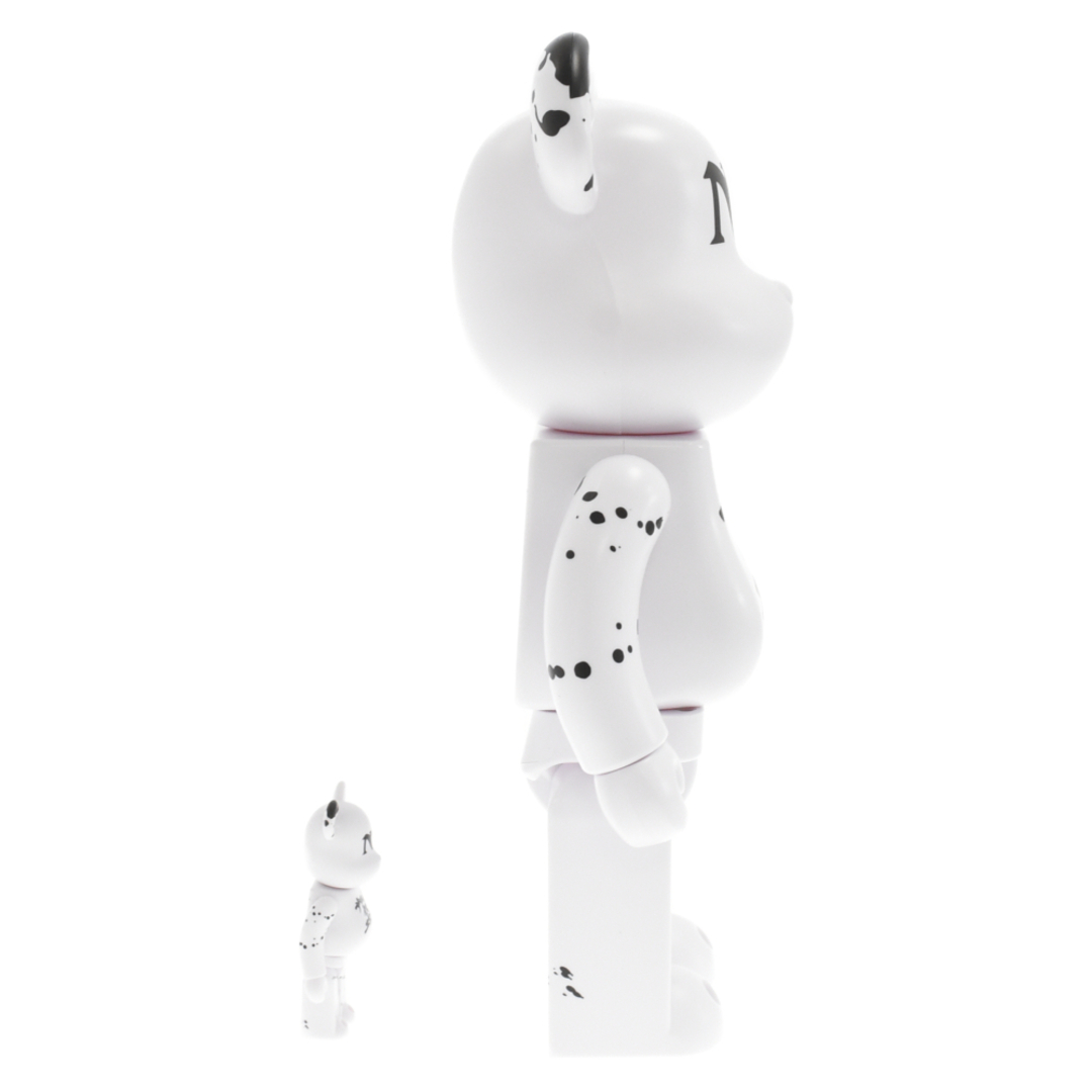 MEDICOM TOY メディコムトイ 21AW BE@RBRICK NAS APPLEBUM ベアブリック ナズアップルバム ザワールドイズユアーズ  フィギュア 100%/400% ホワイト/ブラック