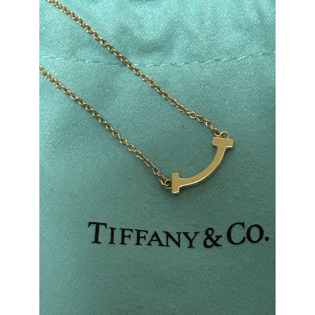 TIFFANY ティファニー 750 YG スマイル ミニ ネックレス