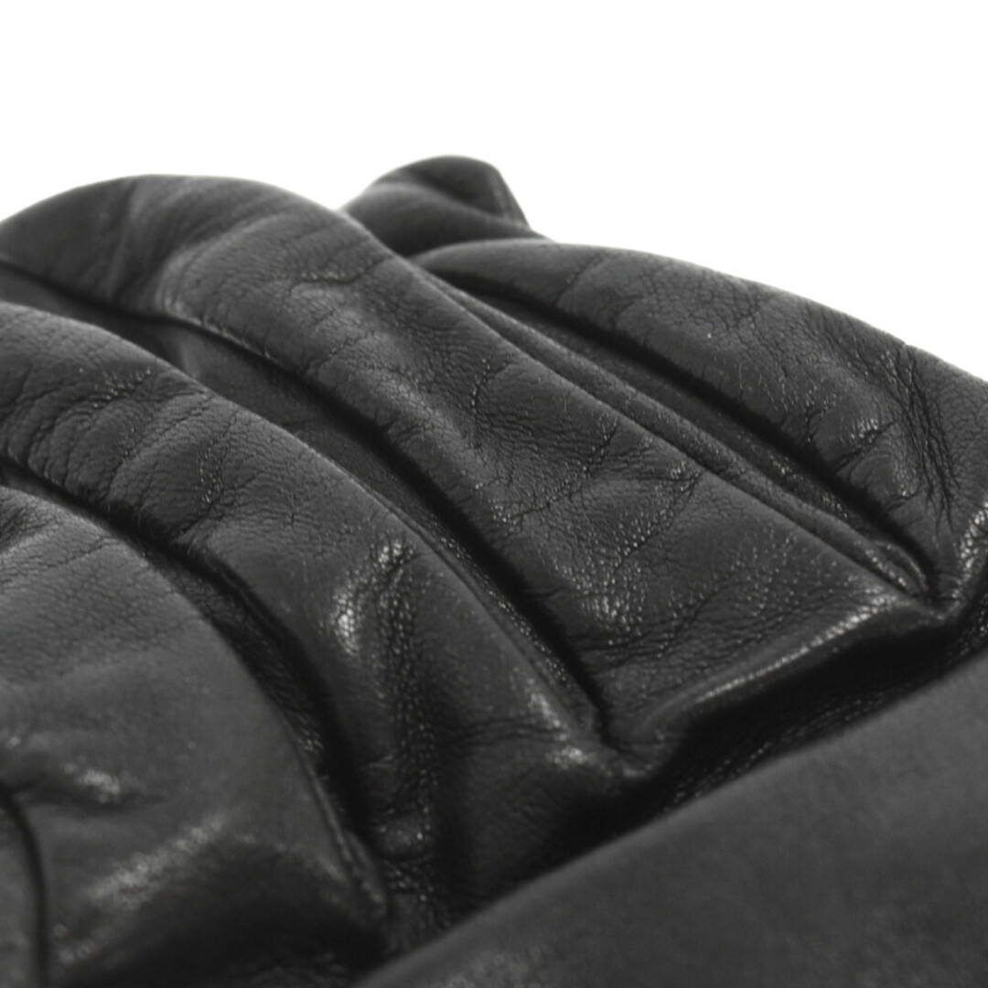 Gucci(グッチ)のGUCCI グッチ レザーグローブ レディース 手袋 ブラック レディースのアクセサリー(その他)の商品写真