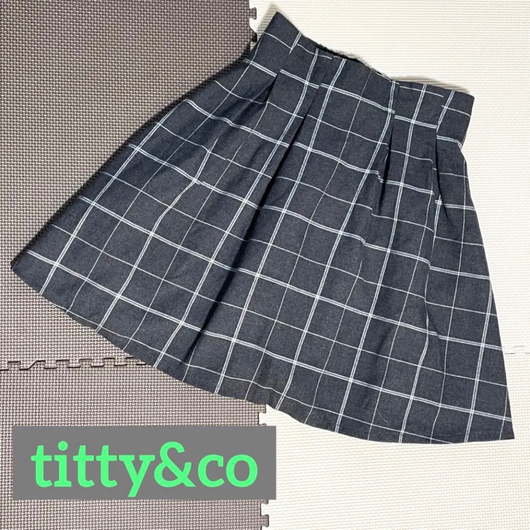 titty&co(ティティアンドコー)の値下げ！titty&Co. チェック柄ミニスカート　美品 レディースのスカート(ミニスカート)の商品写真