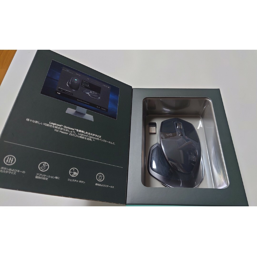 ロジクール MX MASTER 2S ワイヤレス マウス MX2100sGR スマホ/家電/カメラのPC/タブレット(PC周辺機器)の商品写真
