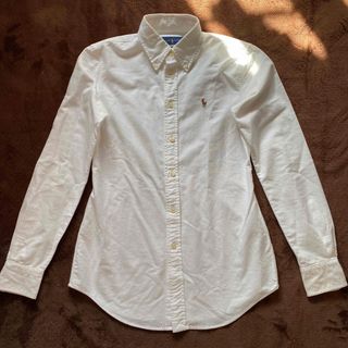 ラルフローレン(Ralph Lauren)のRALPH LAUREN SLIM FIT ホワイトシャツ　XSサイズ(シャツ/ブラウス(長袖/七分))