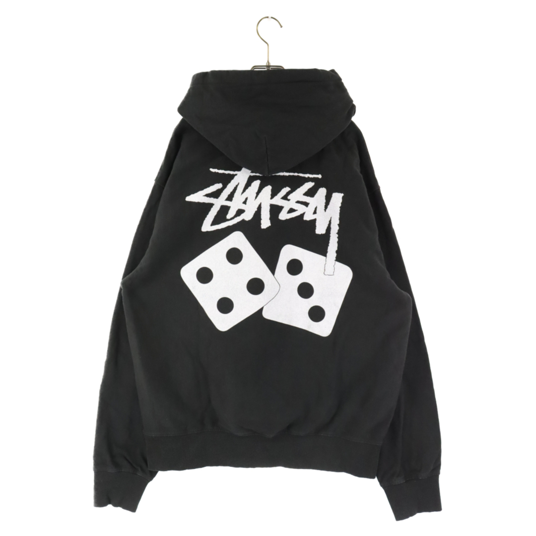 新品 Stussy ステューシー サイコロ フルジップパーカー ブラック M