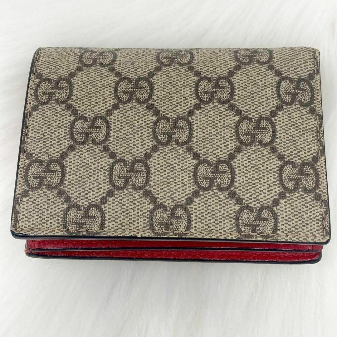Gucci - 【極美品】 グッチ 二つ折り財布 チェリー GG スプリーム