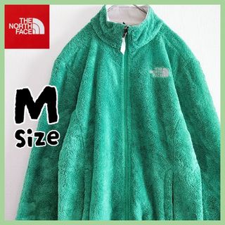 ザノースフェイス(THE NORTH FACE)のノースフェイス　ボア　フリースジャケット　Mサイズ　緑　レディース　US規格(ブルゾン)