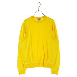 エルメス(Hermes)のHERMES エルメス 22SS Cashmere crew neck knit カシミアクルーネックニット 長袖セーター イエロー(ニット/セーター)