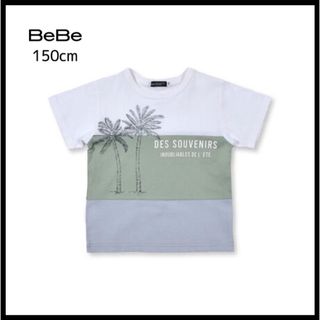 ベベ(BeBe)の【BeBe】配色　パームツリー　Ｔシャツ　１５０ｃｍ(Tシャツ/カットソー)