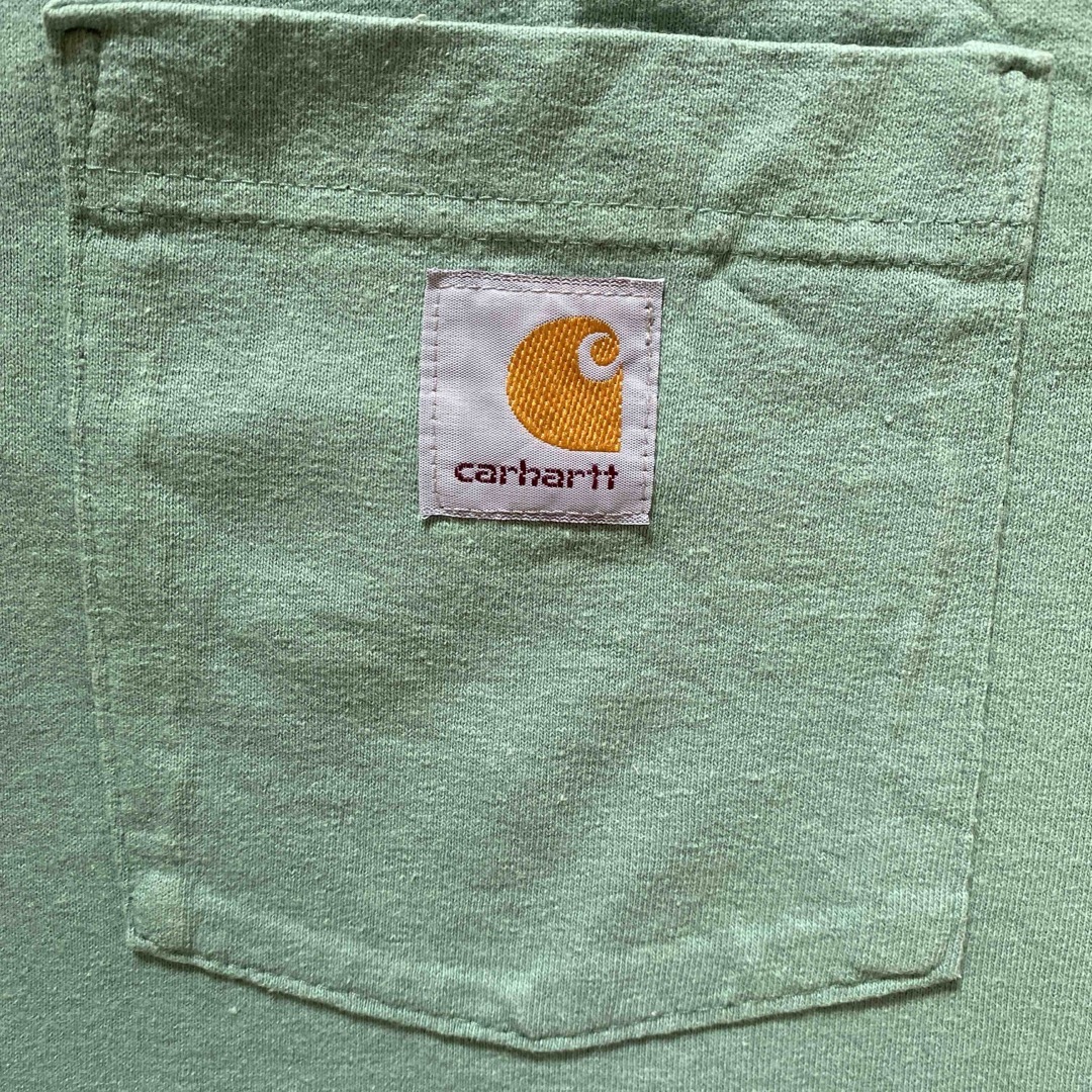 carhartt(カーハート)のカーハート　薄緑　Tシャツ　Lサイズ メンズのトップス(Tシャツ/カットソー(半袖/袖なし))の商品写真