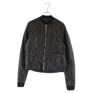 クロムハーツ(Chrome Hearts)のCHROME HEARTS クロムハーツ OTTER POP LTHR キルティングレザージャケット リブカシミア中綿(フライトジャケット)