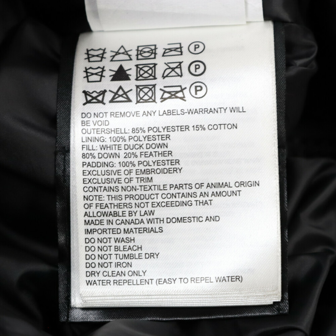 CANADA GOOSE(カナダグース)のCANADA GOOSE カナダグース BLACK LABEL MAITLAND PARKA 4550MB ブラックレーベル メイトランドパーカー フーデッドダウンジャケット ブラック メンズのジャケット/アウター(ダウンジャケット)の商品写真