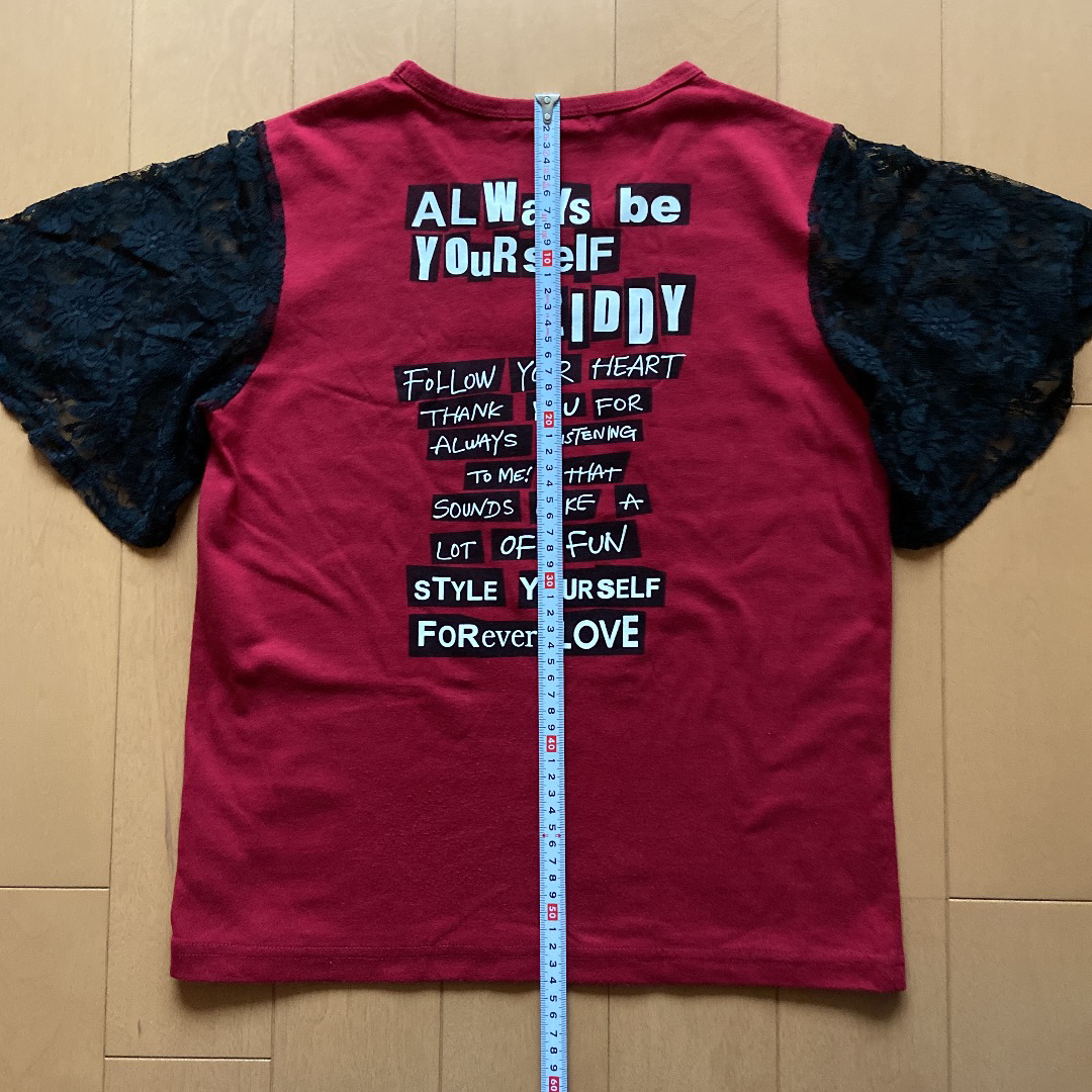 ZIDDY(ジディー)のZIDDY ジディ  Tシャツ （150㎝）エンジ色 キッズ/ベビー/マタニティのキッズ服女の子用(90cm~)(Tシャツ/カットソー)の商品写真