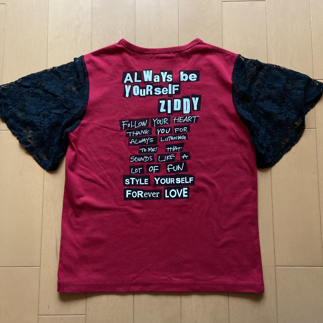 ZIDDY(ジディー)のZIDDY ジディ  Tシャツ （150㎝）エンジ色 キッズ/ベビー/マタニティのキッズ服女の子用(90cm~)(Tシャツ/カットソー)の商品写真