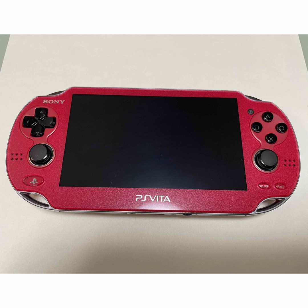 ゲームソフト/ゲーム機本体【美品】PlayStation Vita 3G/Wi-Fi PCH-1100 赤