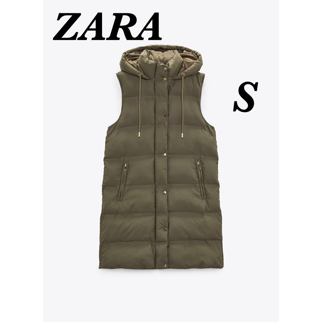 ZARA - ZARAフードキルティングベスト 新品未使用の通販 by m's shop