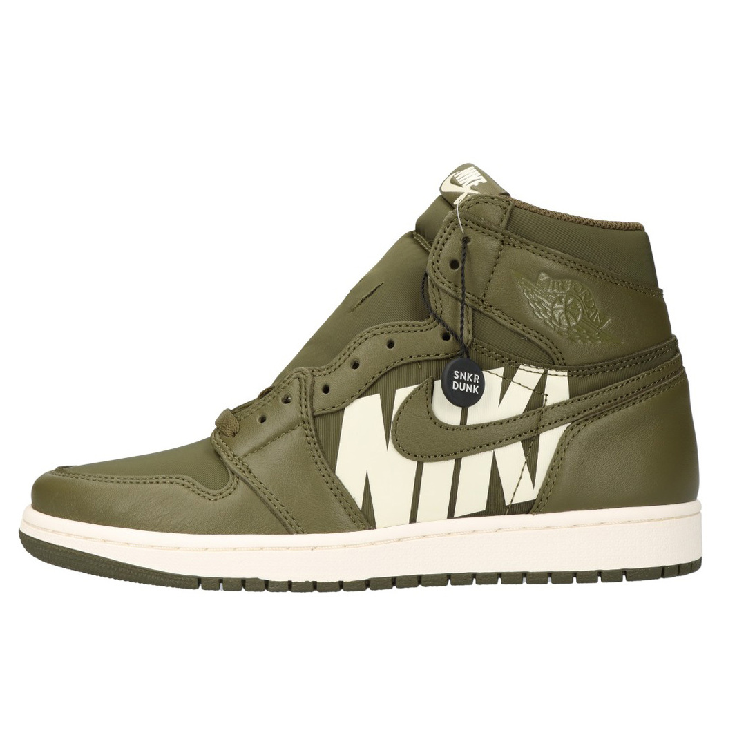 NIKE ナイキ AIR JORDAN1 RETRO HIGH OG Olive Canvas エアジョーダン1 ハイカット スニーカー オリーブキャンバス カーキ 555088-300 US9