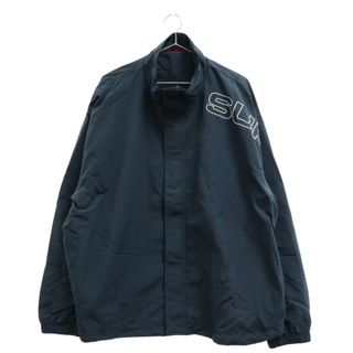 シュプリーム(Supreme)のSUPREME シュプリーム 23AW Spellout Embroidered Track Jacket スペルアウト ロゴ刺繍 ナイロン トラックジャケット ブルー(フライトジャケット)