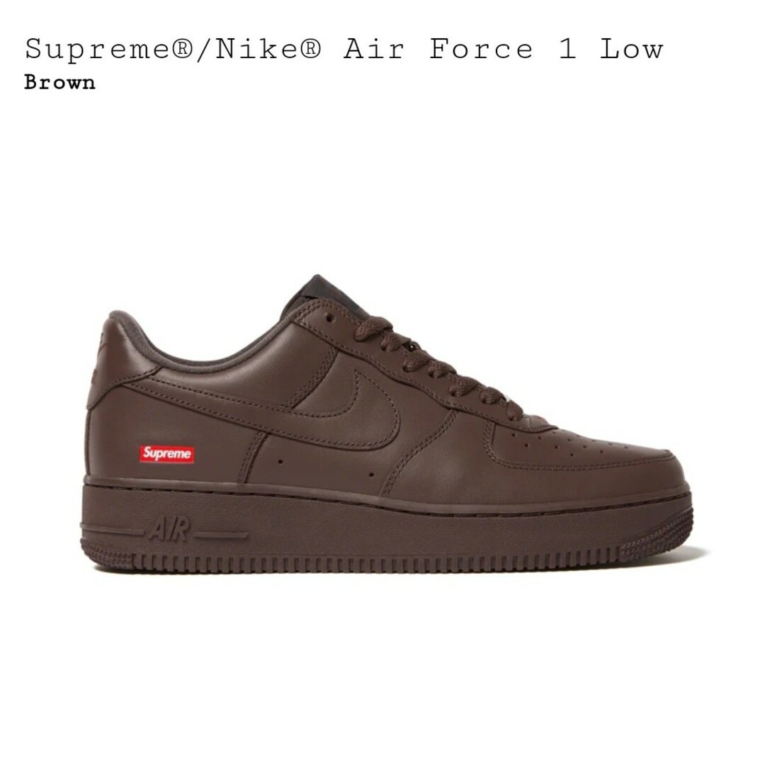 Supreme - Supreme Nike Air Force 1 Low Brown 28cmの通販 by バズ's ...