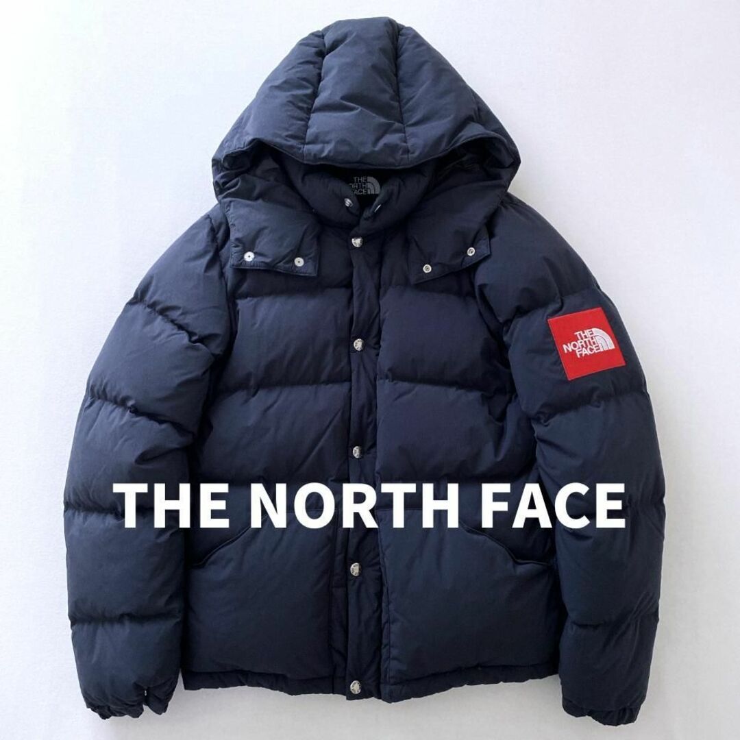 THE NORTH FACE(ザノースフェイス)の希少赤ロゴ★ノースフェイス　キャンプシエラショートダウンジャケット　ブラック　M メンズのジャケット/アウター(ダウンジャケット)の商品写真