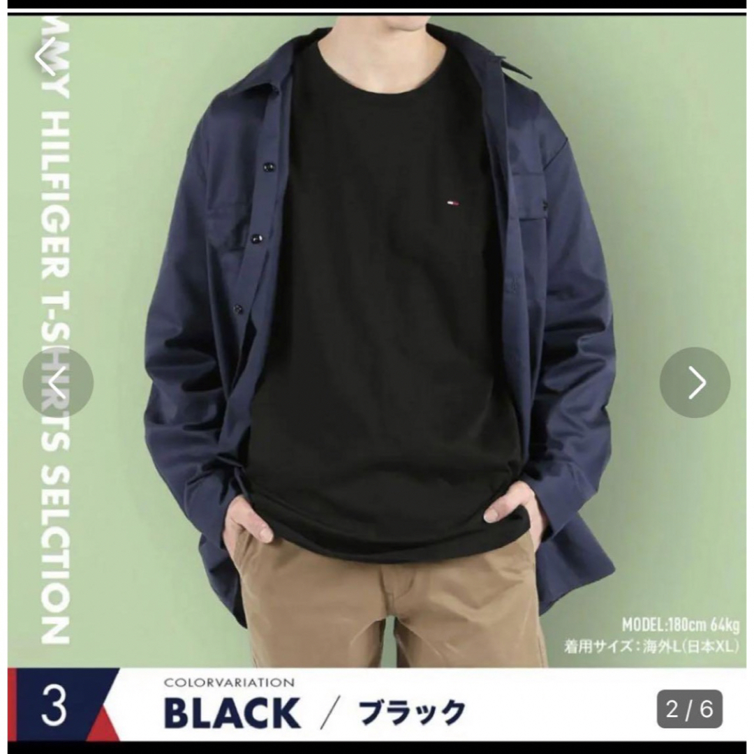 TOMMY HILFIGER(トミーヒルフィガー)の【新品】TOMMY HILFIGER　長袖　XL　LLサイズ メンズのトップス(Tシャツ/カットソー(七分/長袖))の商品写真